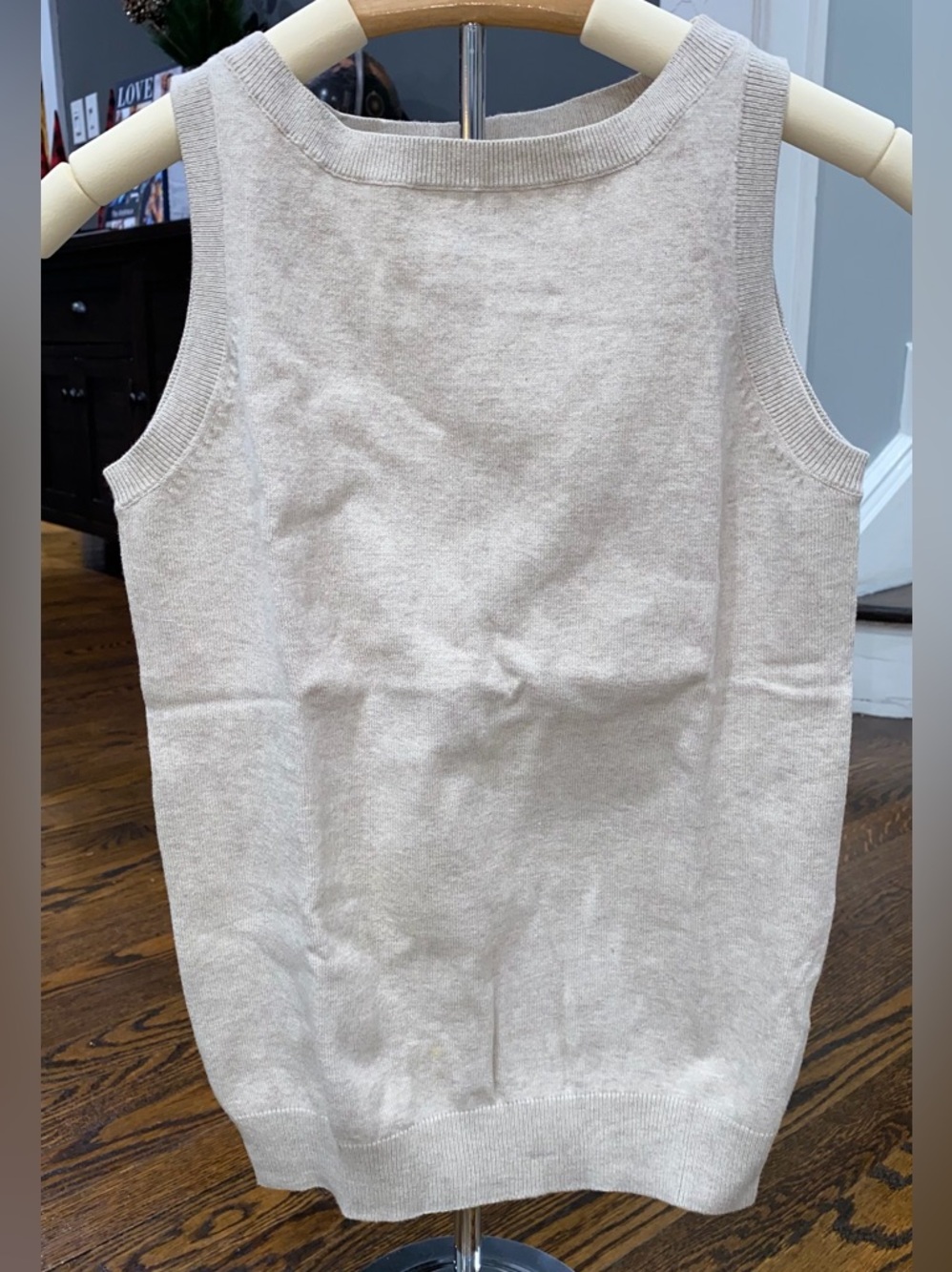 Zara tan sleeveless Vest